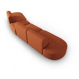 Milo Casa Sedežna garnitura iz šenilje v barvi terakote desni kot 428 cm Paolo – | Shoptok.si