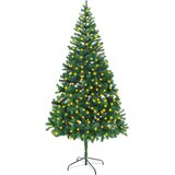  Umjetno božićno drvce s LED svjetlima 210 cm 910 grana | shoptok.hr