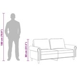  Dvosjed plavi 140 cm baršunasti | shoptok.hr