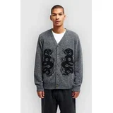 Dalas Snake Cardigan washed black
