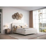 MID.YOU OBLAZINJENA POSTELJA 180 cm x 200 cm , les, tekstil, leseni material bež | Shoptok.si