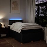  Krevet s oprugama i madracem crni 120 x 200cm od tkanine | shoptok.hr