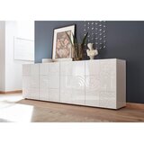 MID.YOU ŠIROKA KOMODA, bela, visoki sijaj | Shoptok.si