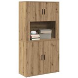  Highboard Umjetnički hrast 80 x 33 x 150 cm Konstruirano drvo | shoptok.hr
