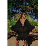 ZOLIE COLLECTION Ženski kratki kaftan Divine Gold crni | Eponuda.com