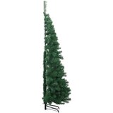 vidaXL Kotično umetno božično drevo Zelena 180 cm PVC in kovina | Shoptok.si