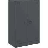  Komoda antracitna 67x39x107 cm jeklo | Shoptok.si