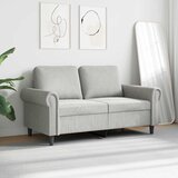  Dvosjed svjetlosivi 120 cm baršunasti | Eponuda.com