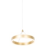 QAZQA Viseča svetilka medenina 30 cm z LED 3-stopenjsko zatemnitvijo - Lyani Cene