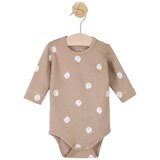 Just kiddin baby bodi s dugim rukavima dots beige | shoptok.hr