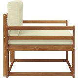  Srednji zunanji kavč Masiven les akacije Naravna, (5000207242) | Shoptok.si