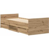  Okvir kreveta bez madraca boja hrasta artisan 90x190 cm | shoptok.hr