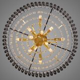 Brilagi Plafonski luster ECLIPSE 12xE14/10W/230V prečnik 78 cm zlatna/crna Slike