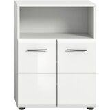 MID.YOU Spodnja Omarica Ice, Bela - Visoki Sijaj | Shoptok.si