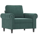 vidaXL 3-dijelni set sofa s jastucima tamnozeleni baršunasti | shoptok.hr