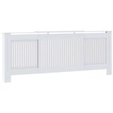  Pokrov za radijator konstruirano drvo bijeli 205 cm | shoptok.hr