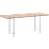  Noge za blagovaonski stol bijele 2 kom 60 x (72-73) cm čelik | shoptok.hr