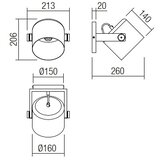  Redo 01-2399 - Zidno spot svetlo POOH 1xE27/42W/230V buk | Eponuda.com