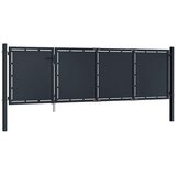  Vrtna vrata Čelik 350x100 cm Antracit | shoptok.hr