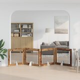  Vrata za pse s postoljem 4 pcs Staro drvo 100 x 80 cm | Eponuda.ba