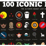  100 Ikoničnih filmov - plakat za izpraskanje | Shoptok.si