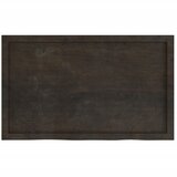 Stolna ploča tamnosmeđa 100x60x(2-4) cm obrađena masivna hrast | shoptok.hr