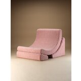 Wigiwama Rožnat otroški fotelj iz tkanine bouclé Moon – | Shoptok.si