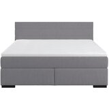 CARRYHOME POSTELJA BOXSPRING x , les, umetna masa, tekstil temno siva | Shoptok.si