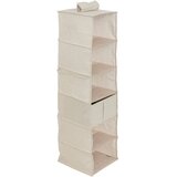Five viseći organizator za odjeću s 6 polica i ladica 30 x 30 x 127 cm, karton, bež Cijene