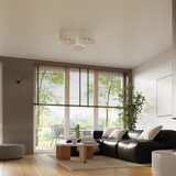 Sollux Lighting Stropna svetilka TELESTO bela/svetlo rjava, (21348156) | Shoptok.si