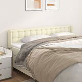 vidaXL Vzglavje z ušesi krem 163x16x78/88 cm umetno usnje | Shoptok.si