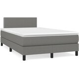  box spring s madracem LED tamnosivi 120 x 190 cm tkanina | shoptok.hr