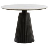 Light & Living Okrogla jedilna miza z marmorno mizno ploščo ø 100 cm Rianne – Cene