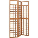 vidaXL 3-delni paravan/mreža iz lesa jelke 121x180,5 cm | Shoptok.si