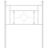  Metalno uzglavlje bijelo 75 cm | shoptok.hr
