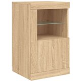  Komoda s LED svjetlima boja hrasta sonome 123x37x67 cm | shoptok.hr