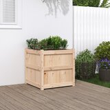  Vrtna sadilica 60 x 60 x 60 cm od masivne borovine | shoptok.hr