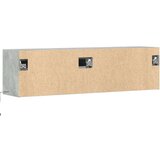 vidaXL Zidni TV ormarić s LED svjetlima boja betona 140x31x38 cm | shoptok.hr