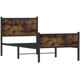  Metalni okvir kreveta bez madraca boja hrasta 75x190 cm | shoptok.hr