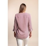 Fenzy Plus Size Srajca S Črtastim Potiskom, Rdeča | Shoptok.si