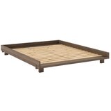 Karup Design Smeđi bračni krevet od masivnog bora s podnicom 160x200 cm Social – | shoptok.hr