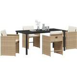  Vrtni set za objed 5 pcs Bež poliratan | shoptok.hr