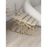 Hanah home Uygar set stolića (umetnuti), zlatna (4 kom) | Eponuda.com