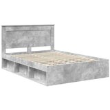  Konstrukcija postelje z vzglavjem Betonsko siva 150 x 200 cm, (5000103684) | Shoptok.si