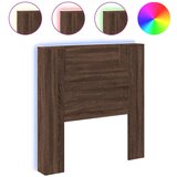 Maison Chic posteljno vzglavje - vzglavna omarica - nočna omarica led rjavi hrast 100x16,5x103,5 cm, (21705853) Cene