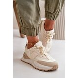 Kesi Women's platform sneakers beige Nevelaine Cene