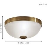 Eglo Imperial plafonjera/2 brunirana | Eponuda.com