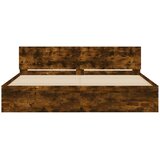  Okvir za krevet s uzglavljem i LED boja hrasta 200x200 cm | shoptok.hr