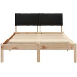  Okvir kreveta Smeđa i crna 120 x 200 cm Masivna borovina | Eponuda.com
