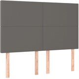  Uzglavlje sivo 144x5x118/128 cm umjetna koža | shoptok.hr